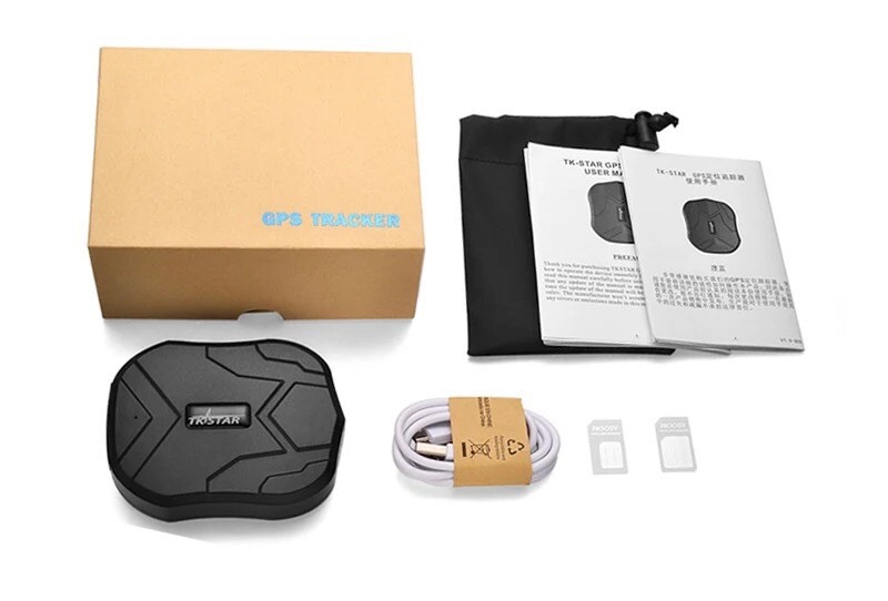 Trackeur GPS de randonnée avec micro et fixation aimantée pour valise de voyage
