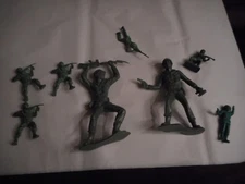 Vintage Tim-Mee Toys Lot of Army Men 2 Large Size
