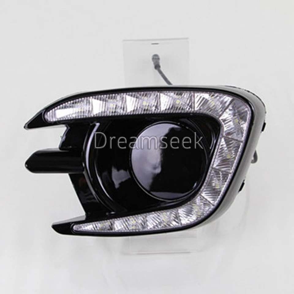 DRL PARA MITSUBISHI MONTERO PAJERO 2013-2015 LÁMPARA LED LUZ DE CIRCULACIÓN DIURNA GIRO Foto 2 de 4