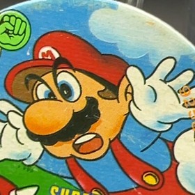 Mario togemetto Menko Super Mario Bros Famicom Card Nintendo 1985 NES Japanese