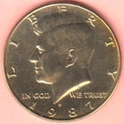 1987P John F. Kennedy Half Dollar  Circulated Coin NIFC