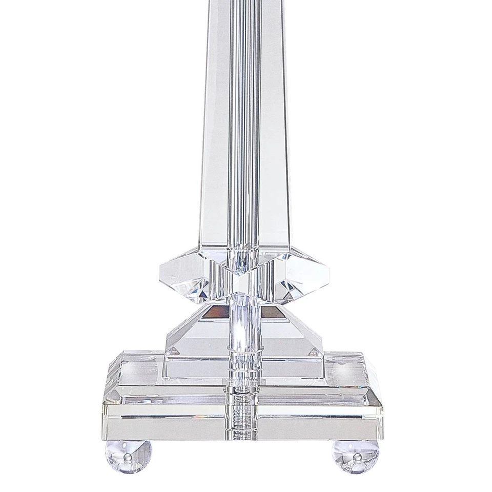 Juego de 2 lámparas de mesa Vienna Full Spectrum Sannes 25" columna de cristal Foto 4 de 4