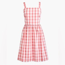 J Crew Printed apron dress in organic cotton