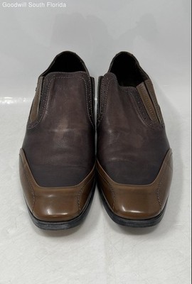 Bacco Bucci Mens Bendix Brown Formal Leather Slip-On Loafer 