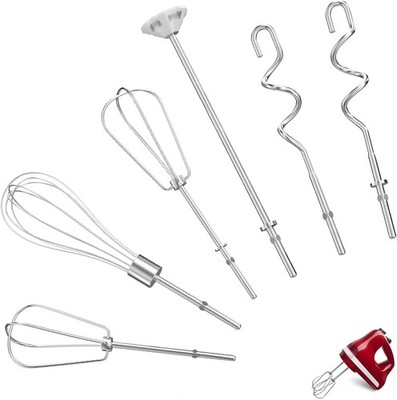 Hand Mixer Attachments Beaters Whisk Dough Hooks
