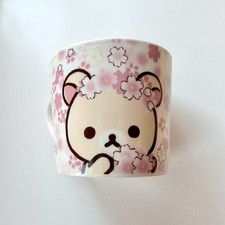 San-X Rilakkuma Korilakkuma Flower Cherry Blossom Cute Bear Mug - Collectable