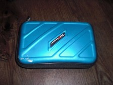 Nintendo 3DS Console System Carrying Case Hard Shell Blue Travel Bag DS Lite SP
