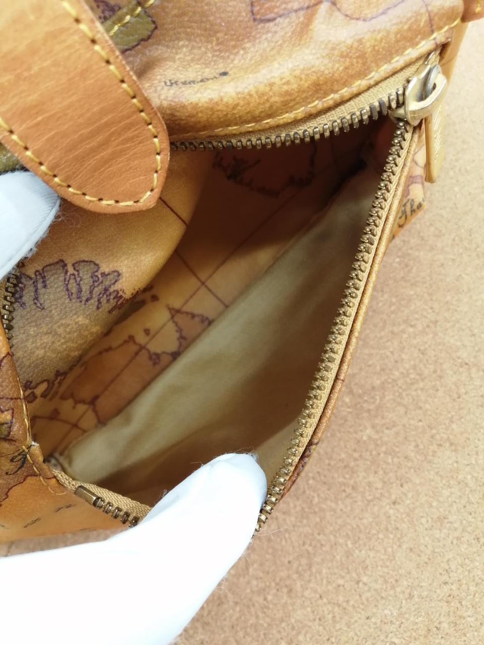 Backpack Model Number Map Pattern Color Camel PRI… - image 9