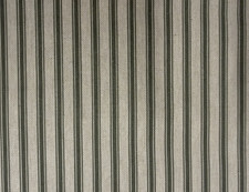 Linen Ticking Stripe Olive Green  Blind  Curtain Craft Fabric