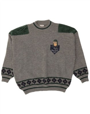 Angelo Litrico Mens Crew Neck Jumper Sweater EU 56/58 2XL Grey DC01