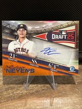 2025 Xavier Neyens Bowman Chrome Draft Night Orange Auto /25. Astros Color Match