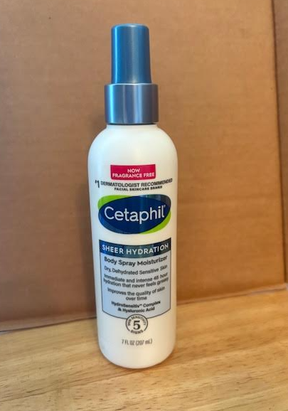 Cetaphil Sheer Hydration 7oz Body Spray for Dry Sensitive Skin