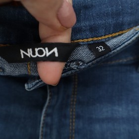 Nuon Womens Medium Wash Denim Shorts Blue Size 32 Stretch 5-Pocket Casual
