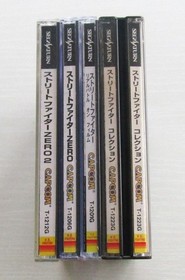 Street Fighter Collection Zero Real Battle set of 4 games Sega Saturn Japan