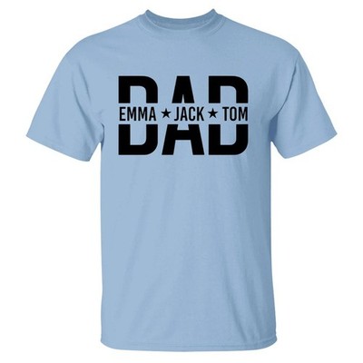 Father s Day Gift 2026 Personalized Dad With Kids Names Shirt