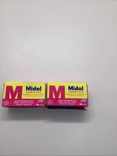 2 Midol Complete Acetamenophen Pain+Multi Syptom Relief 80 Caplets Exp. 09/26