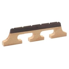 Banjo Bridge, Ebony and Maple Bridge for Banjolele, Enhanced Acoustic 6-String