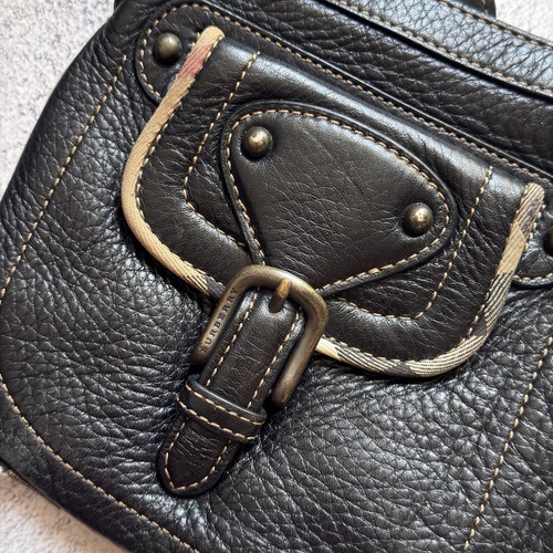 Burberry Vintage Leder Handtasche Luxus Streetwear Vintage 1990-2000er Jahre - Bild 5 von 14