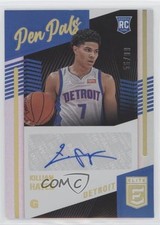 2020-21 Donruss Elite Pen Pals 56/99 Killian Hayes #PP-KLH Auto 0ej3
