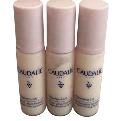3 X CAUDALIE RESVERATROL LIFT INSTANT FIRMING SERUM 10ml/0.3oz EA 30ml/0.9oz TOT