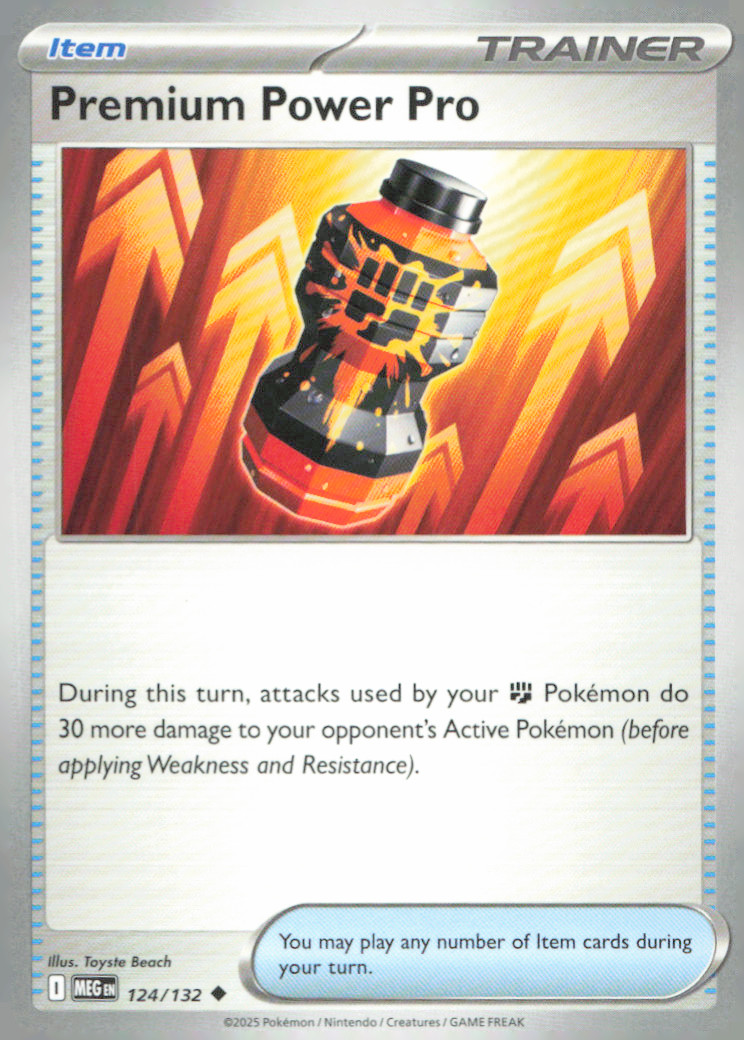 Premium Power Pro Uncommon ME01: Mega Evolution 124/132 NM