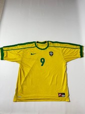 brazil national team 1998 home nike 9 ronaldo Size L