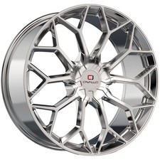 Cavallo Clv-44 22x9.5 6x1356x5.5 25mm Nano Chrome Wheel Rim 22 Inch