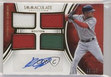 2016 Panini Immaculate Quad Material 23/25 Rusney Castillo #QMA-RC Auto 4me