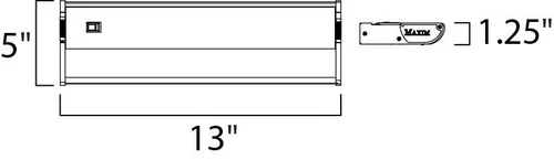 Maxim 87841 13" 2 Light Linkable Xenon Under Cabinet Light - Bronze - Picture 2 of 2