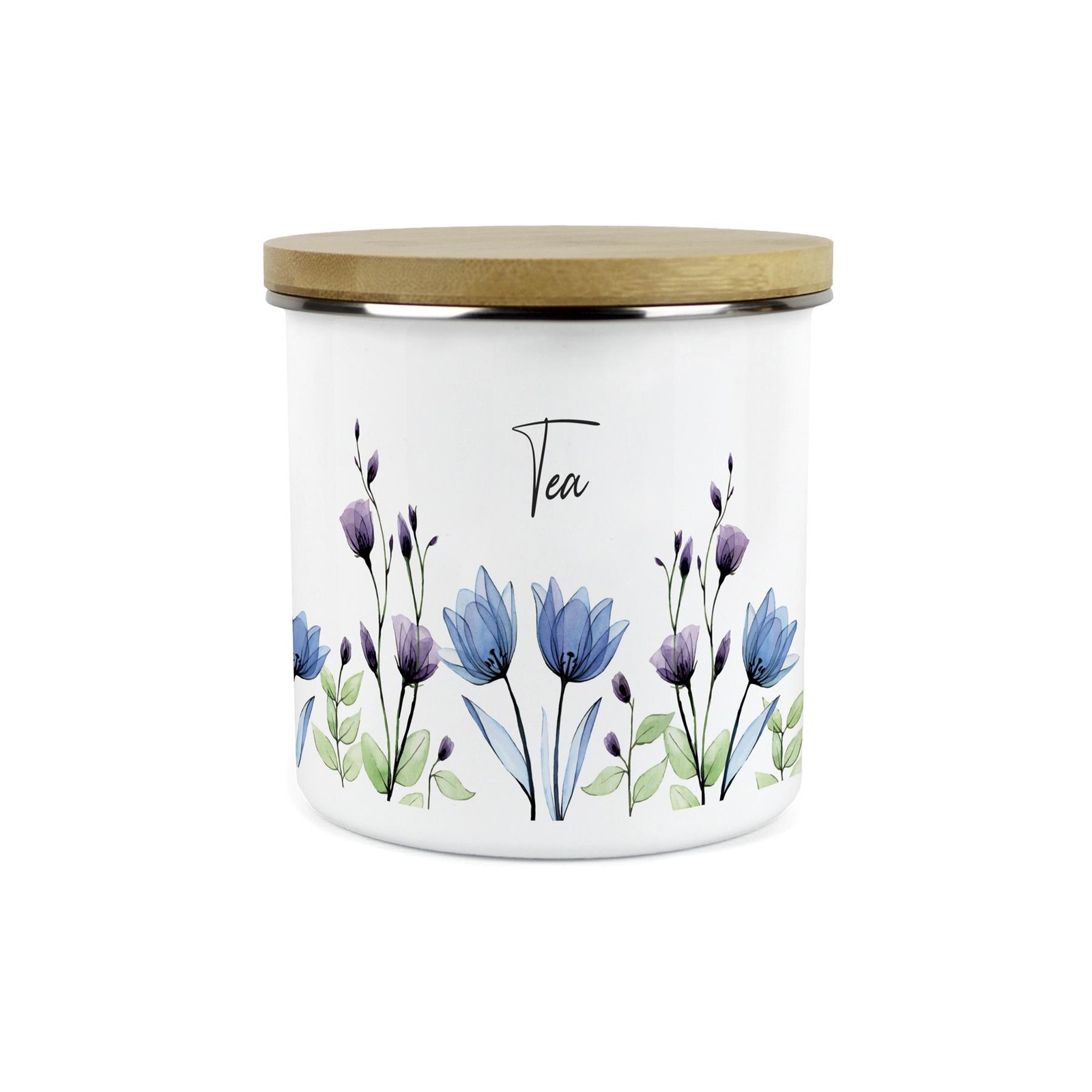 Blooming Lovely Tea Canister - Floral Large Kitchen Storage Container Gift