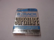 REALISTIC Supertape 8 Track Tape Cartridge 45 Minute Blank Sealed NOS Vintage