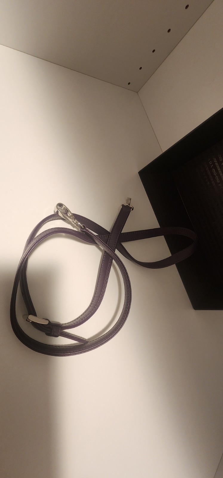 Authentic PRADA Triangle Leather Shoulder Bag Dee… - image 2