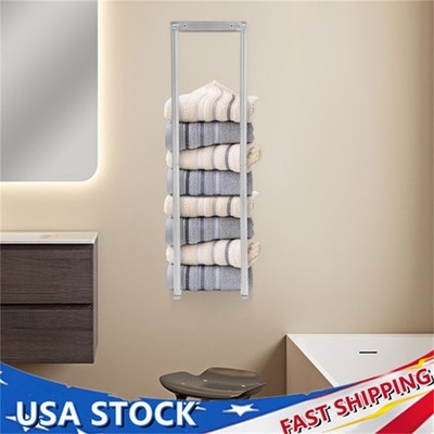 Towel Rack for Bathroom, Towel Storage Wall Mounted Bath Towel Holder