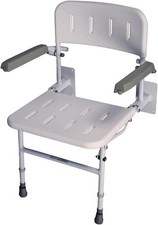 Aidapt Solo Deluxe Shower Seat Wall Mounted WHITE VB539