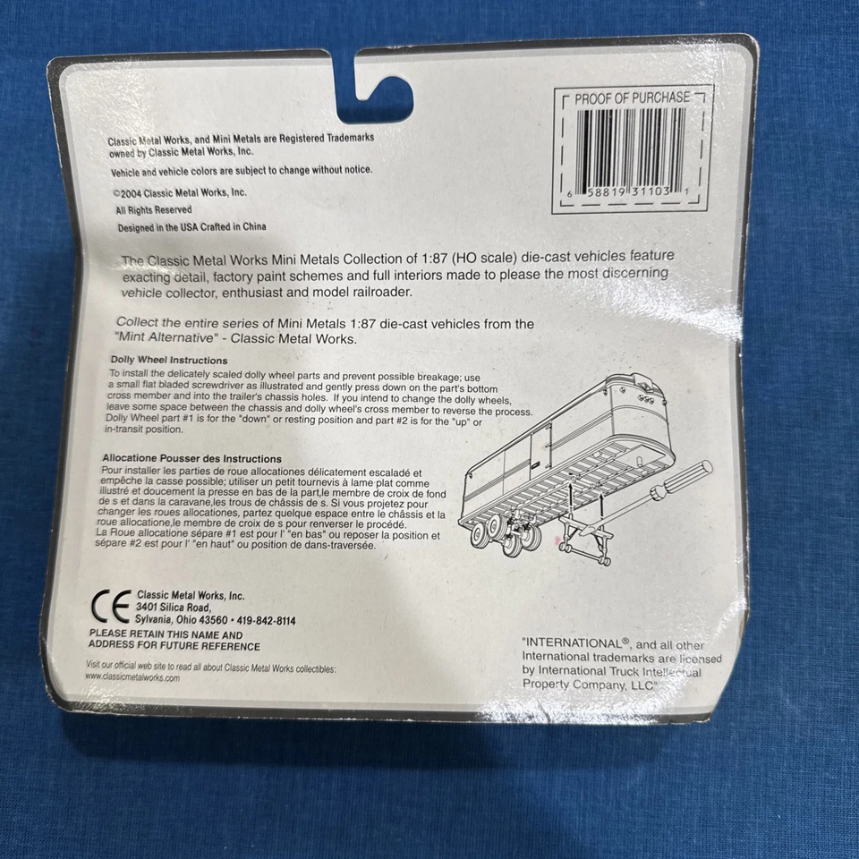 Mini Metals HO Scale PIE R-190 Semi-Tractor/32' Trailer Set - Image 2 of 4