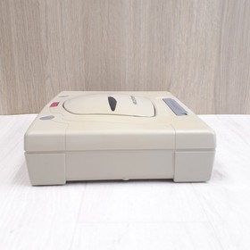 Sega Saturn console with 2 controllers & 3 games Japanese white system tested