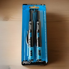 Ox Pro Clog-Free Permanent Construction Marker 2-Pack with Pocket Holster - New