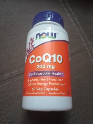 Now Foods CoQ10 200 mg 60 Veg Capsules, Vegetarian 10/30