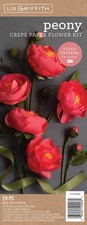 29 PCS LG40006 Crepe Paper Kit Peony Flowers Assorted Colors Craft Supplies