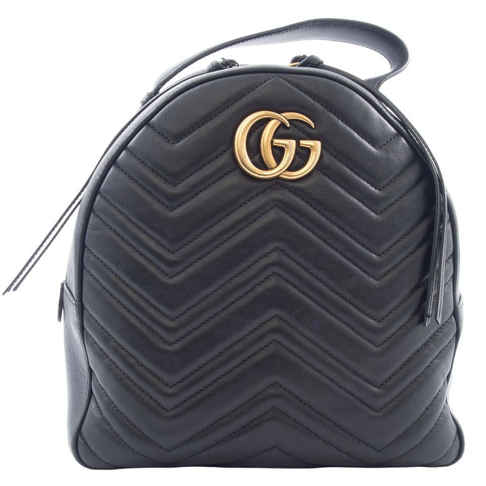 Auth GUCCI Bag GG Marmont Backpack Rucksack 476671 Reuse Used Pre-owned