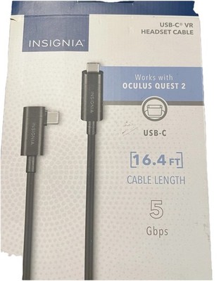 Insignia USB-C VR Headset Cable for Oculus Quest 2 16.4 FT 5Gbps USB Type C
