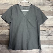 FIGS Shirt Womens Small Granite Catarina One Pocket Scrub Top V Neck Medical
