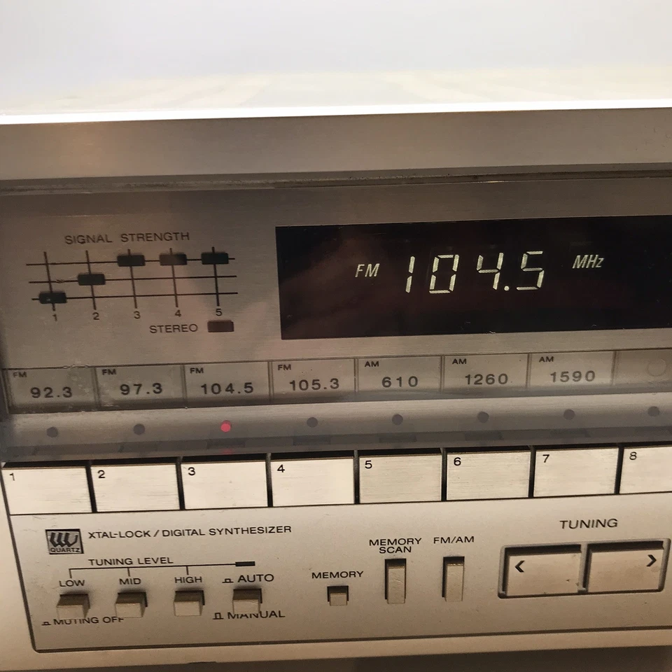 Sony STR-V45 2 Channel 115W AM FM Stereo Receiver Silver Made In Japan Tested - Image 3 of 4