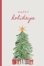 Happy Holidays Christmas Tree Themed Notebook: Journal for Kids, Teens, and Adul