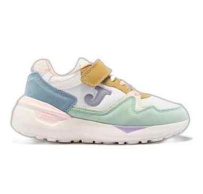 joma kinderschuh sneachers reissverschluss rosa weiß grün lila