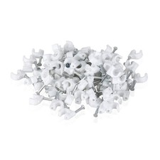 TENINYU 200 Pack Nail In Cable Clips Management Ethernet 15mm, White