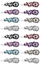 2 Set of 8 16 Count Snap Clip Barrettes Thin Hair Women Young Girls 2041-8-2