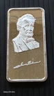 1 TROY OUNCE .999 FINE SILVER  PRESIDENTIAL ART BAR THE HAMILTON MINT VINTAGE