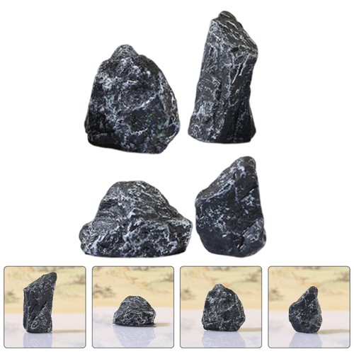 4 Pcs Simulated Rockery Ornaments Toy Rocks Artificial Stone Bonsai ...