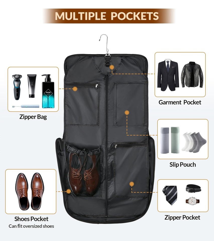 Garment Bag for Travel Suit Bag Large Carry on Garment Bags for Hanging